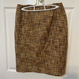 Doncaster Tweed Wool Blend Skirt